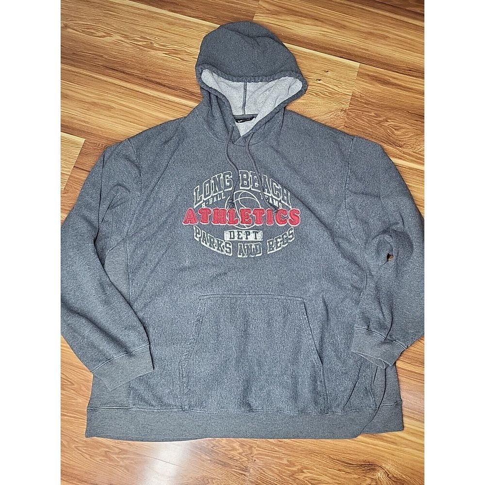 Y2K No Boundaries‎ Hoodie Sweatshirt Mens 2XL Graphic Grey Embroidered Athletics